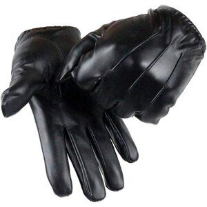 🆕Men's  Black Long Keeper Leather Touchscreen Winter Driving Warm Wrist Gloves